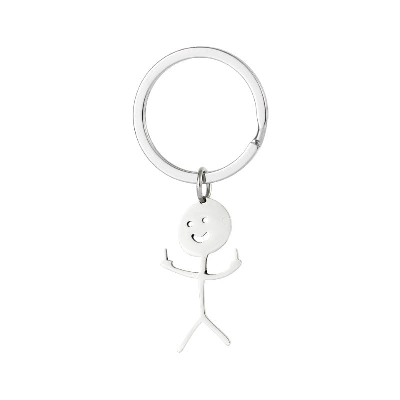 Wholesale Graffiti Character Fun Stainless Steel Keychains