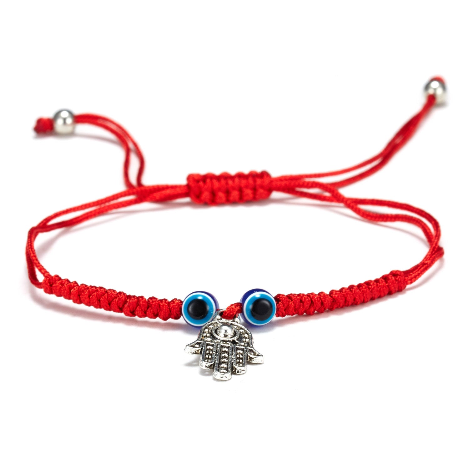 Wholesale Devil's Eye Red Rope Braided Adjustable Bracelet
