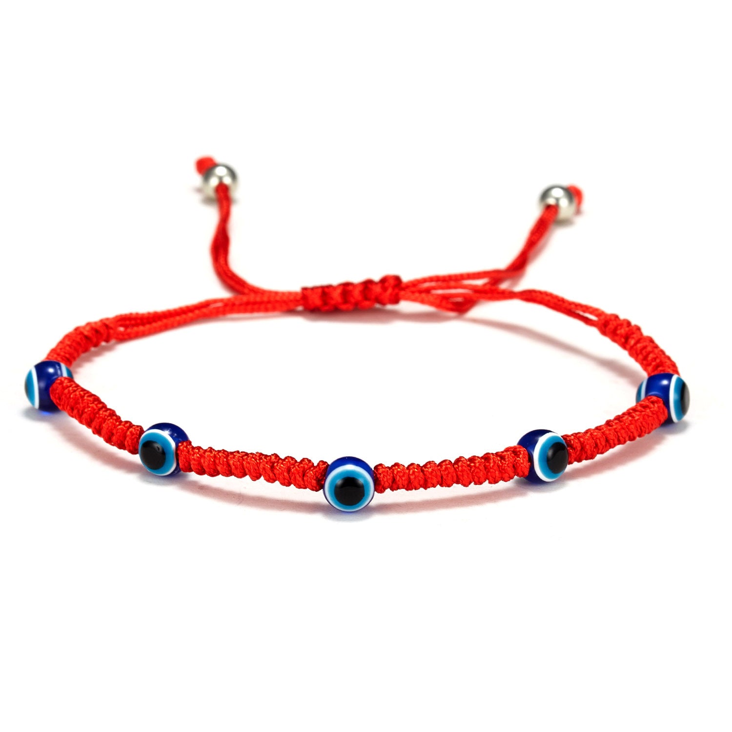 Wholesale Devil's Eye Red Rope Braided Adjustable Bracelet