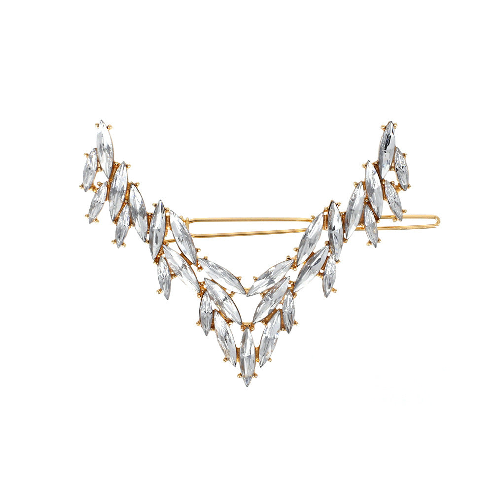 Wholesale Alloy Diamond Geometric Hair Clips