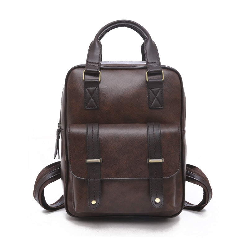 Wholesale Niche Design Double Shoulder Fashionable Retro Style Backpack