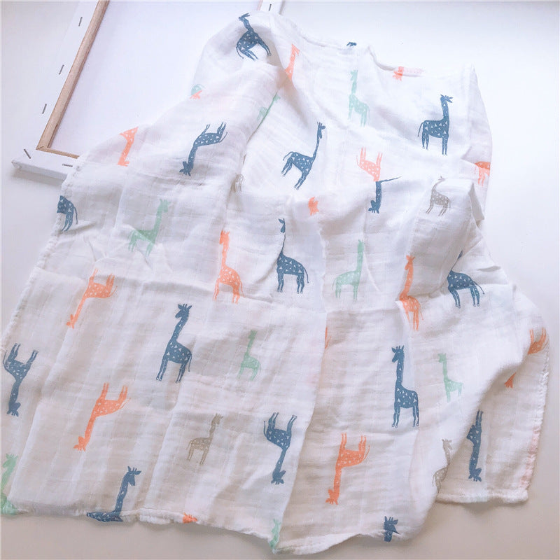 Wholesale baby 60*60 bamboo cotton gauze saliva towel
