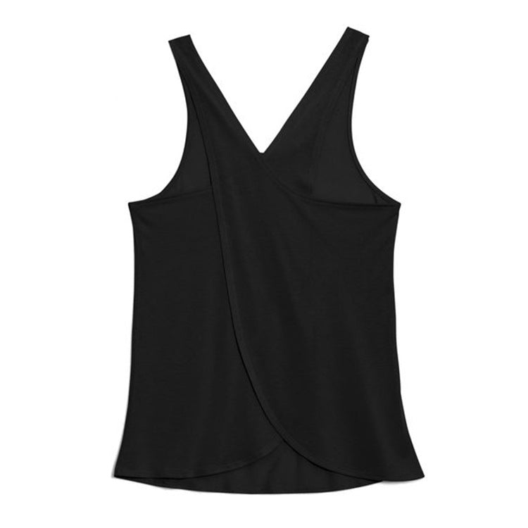 Wholesale Summer Sports Fitness Loose U Neck Vest