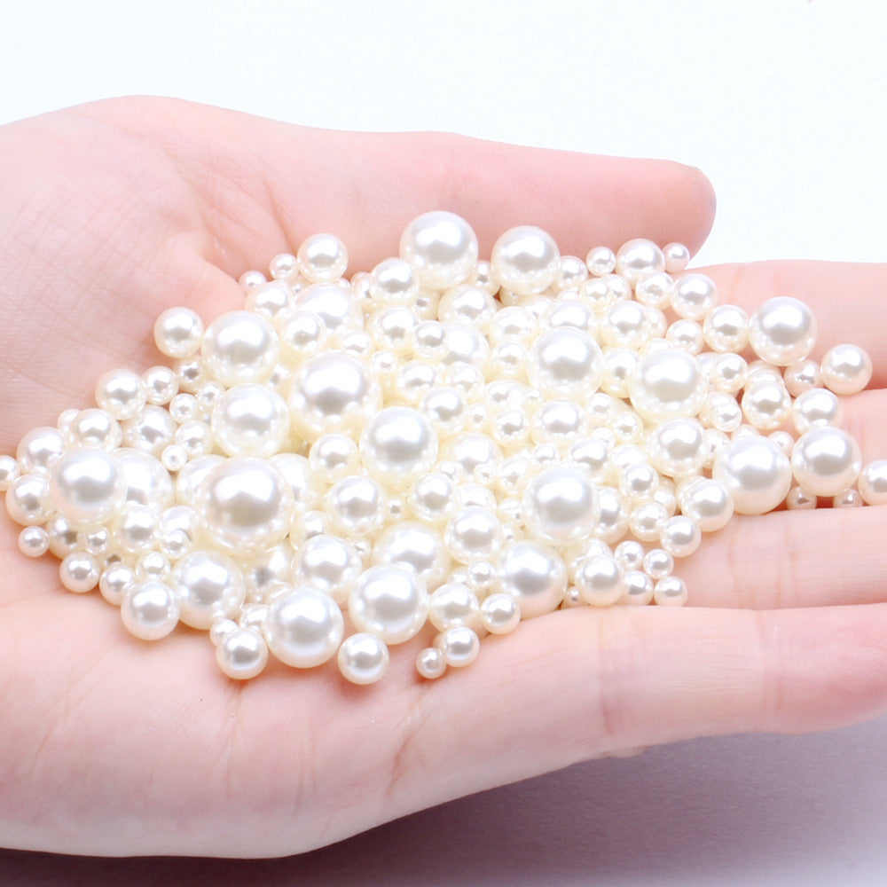 Wholesale 1.5-18mm Simulation Highlight Non-porous Pearl ABS Scatter Beads