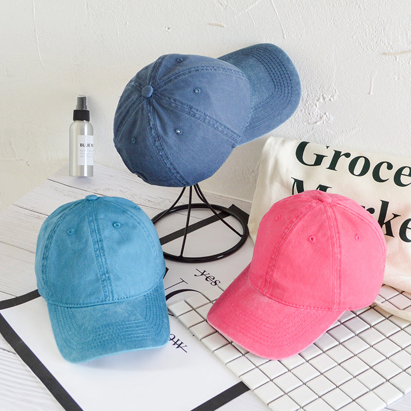 Wholesale Washed Distressed Denim Baseball Cap