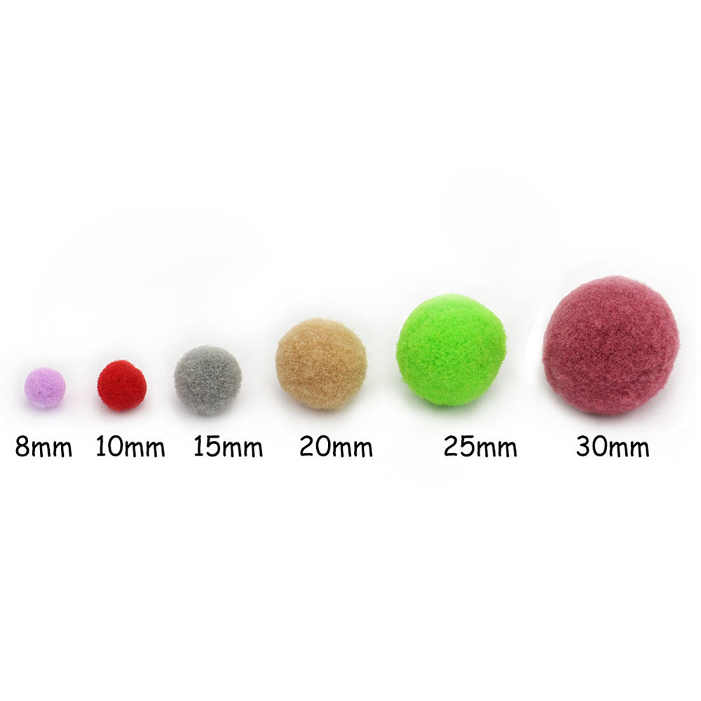 Wholesale 15MM diy handmade materials headdress accessories high elastic wool ball colorful wool ball NO HOLE