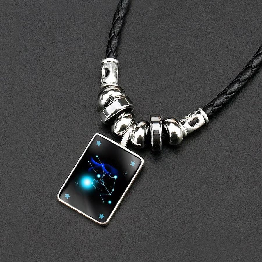 Wholesale Twelve Constellation Pendant Necklaces