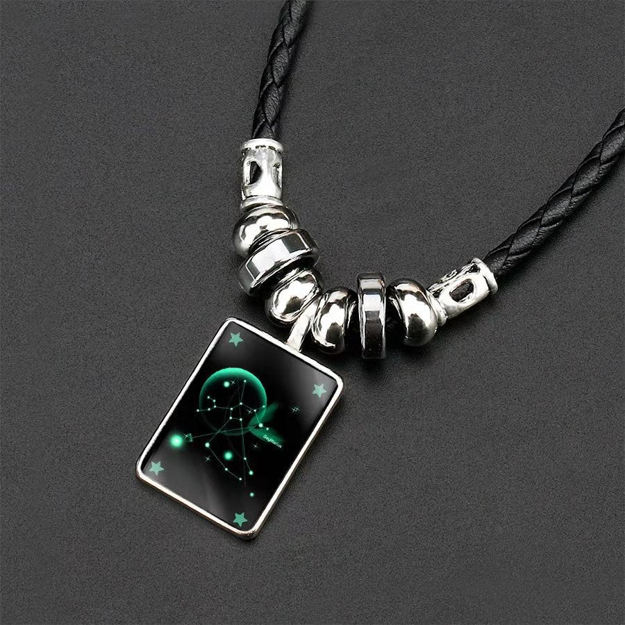 Wholesale Twelve Constellation Pendant Necklaces