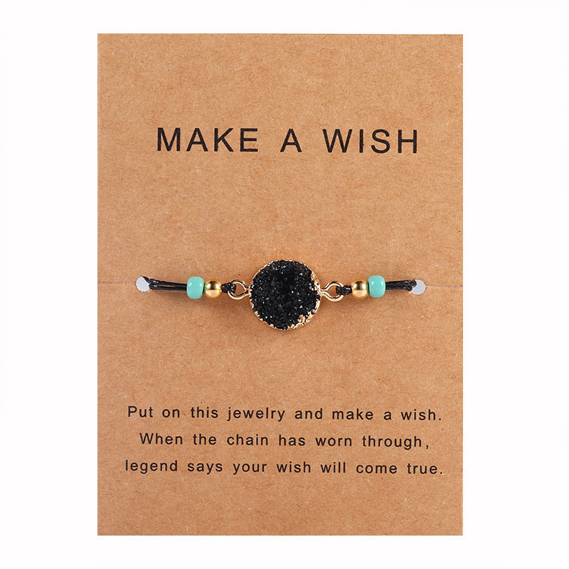 Brazalete de alambre trenzado de resina de cera de cera al por mayor