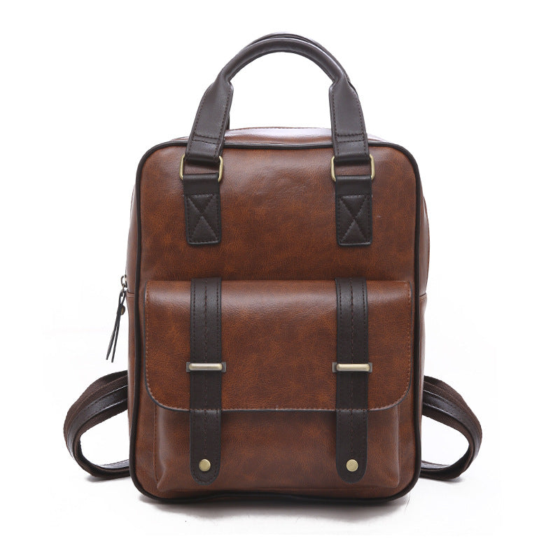Wholesale Niche Design Double Shoulder Fashionable Retro Style Backpack