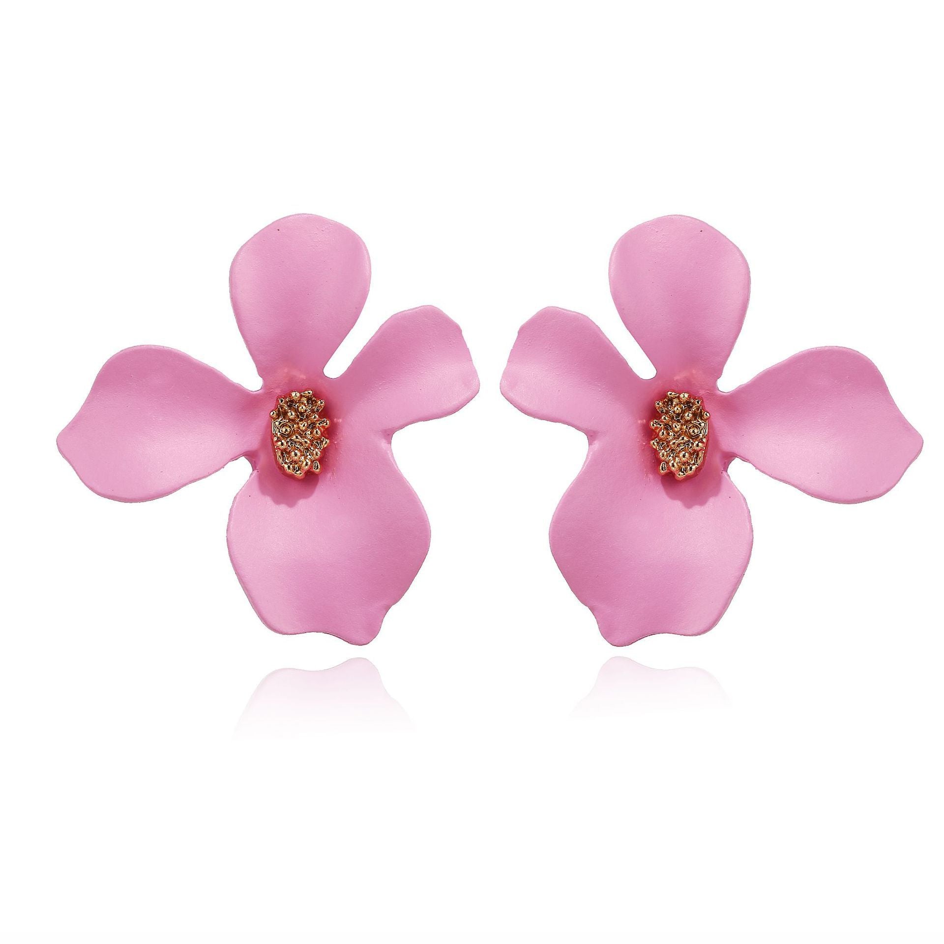 Wholesale Alloy Small Fresh Petals Earrings