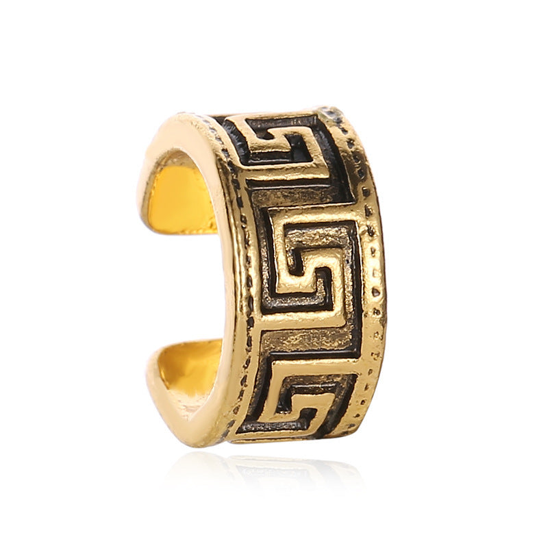 Wholesale Retro Ethnic Style Patterned Single Earring