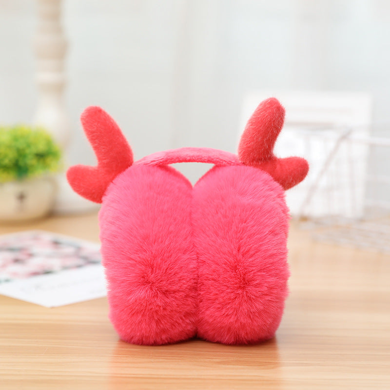 Wholesale Warm Plush Winter Girl Cute Antifreeze Folding Ear Warmer