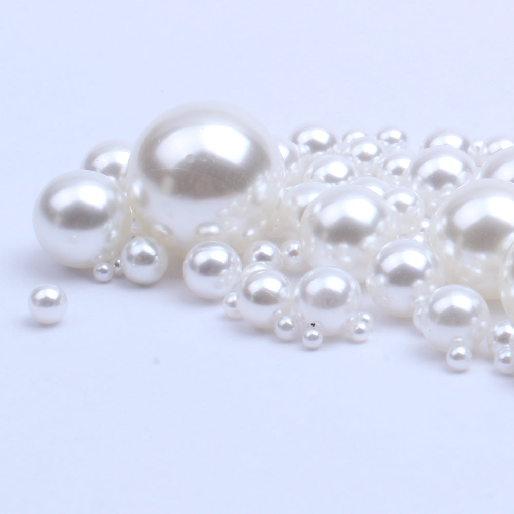 Wholesale 1.5-18mm Simulation Highlight Non-porous Pearl ABS Scatter Beads