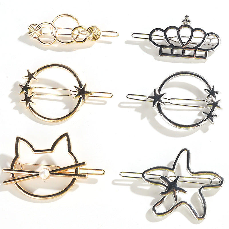 Wholesale Alloy Triangle Shaped Hair Clips