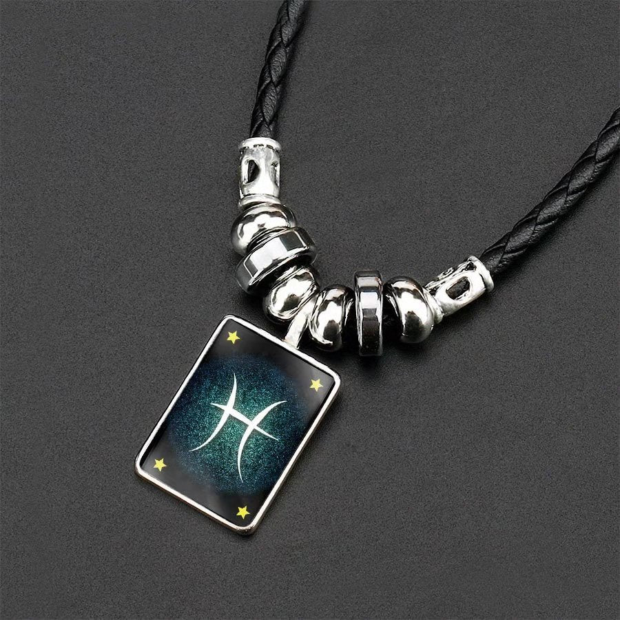 Wholesale Twelve Constellation Pendant Necklaces