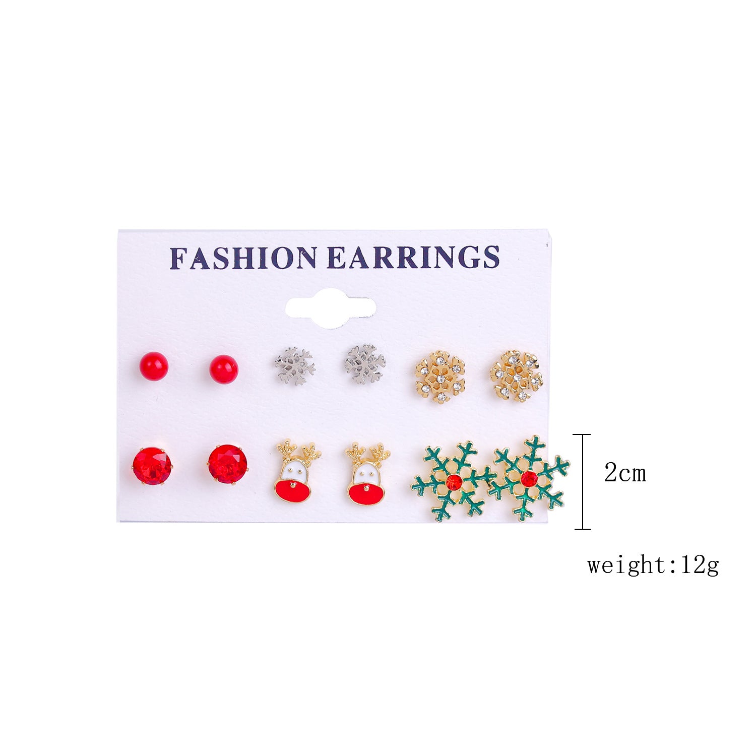 Wholesale Christmas Tree Snowflake Bell Earrings Earrings Set