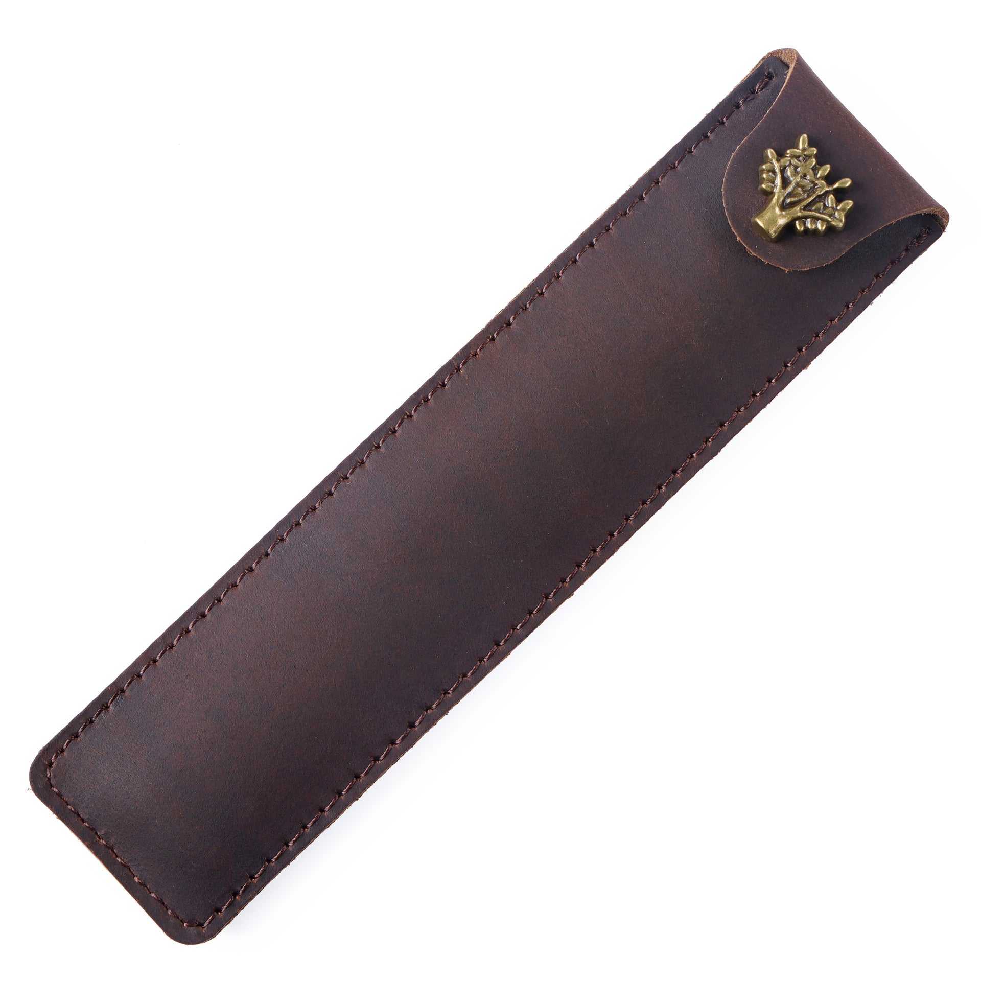 Wholesale Vintage Handmade Top Layer Cowhide Pencil Case