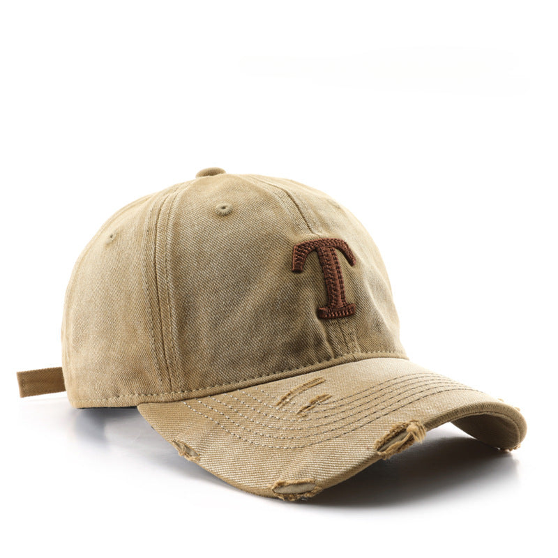 卸売ヴィンテージレターコットンベースボールキャップ