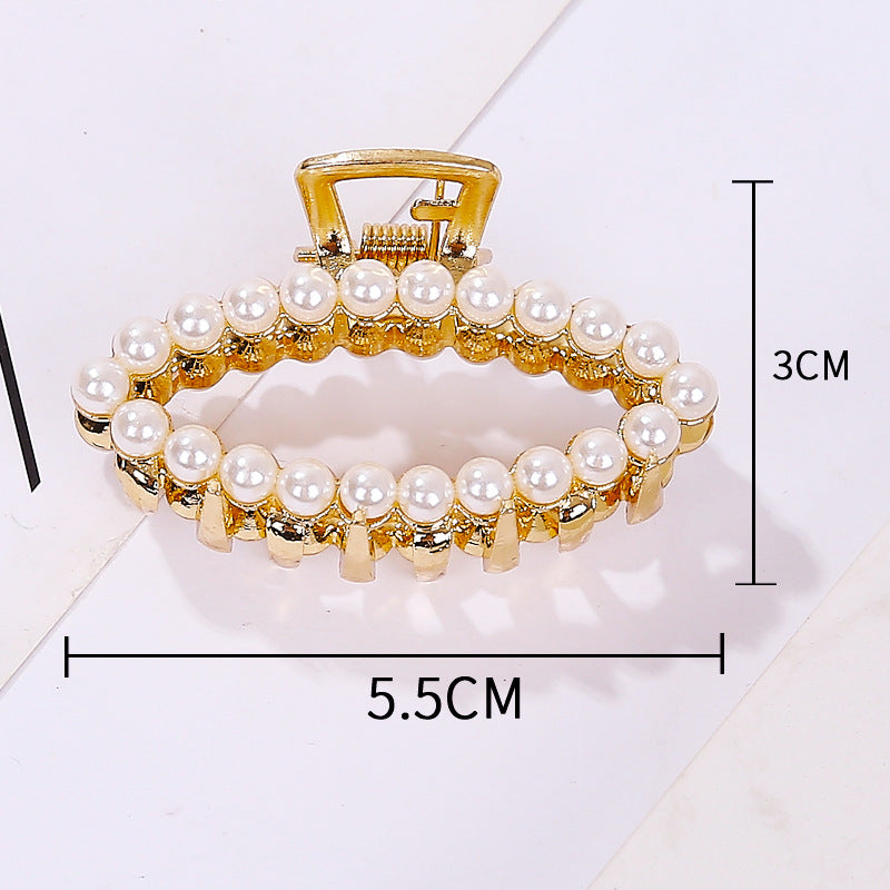 Wholesale New Rhinestone Pearl Metal Hairpin