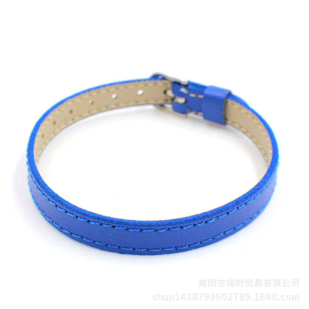 Wholesale  8mm imitation leather car line wrist strap