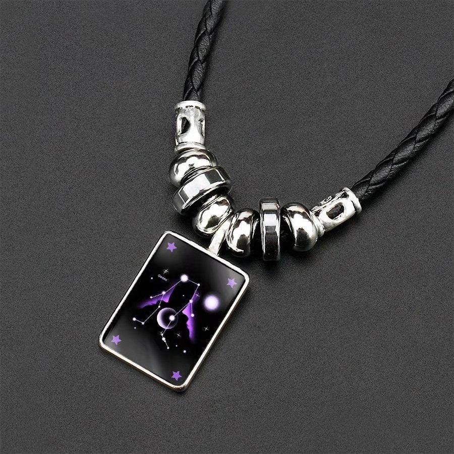 Wholesale Twelve Constellation Pendant Necklaces