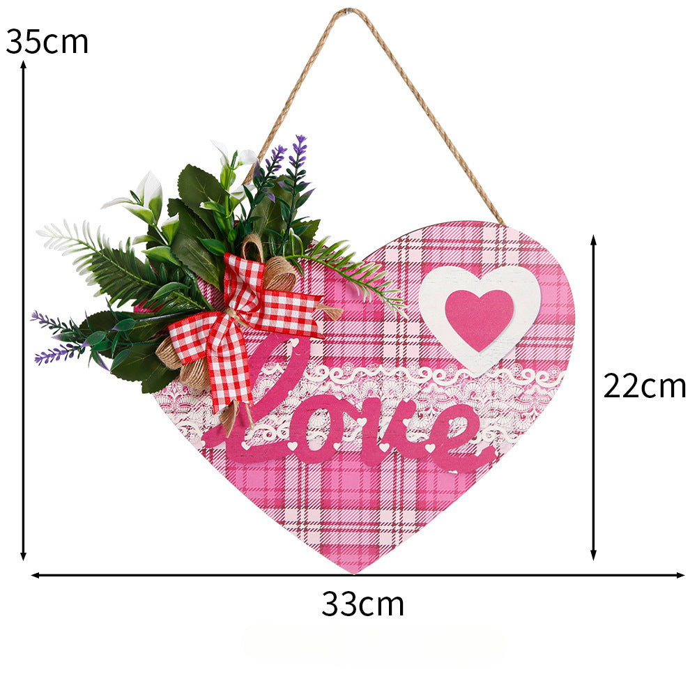 Wholesale of Valentine's Day Love Wooden Door Signs and Decorations