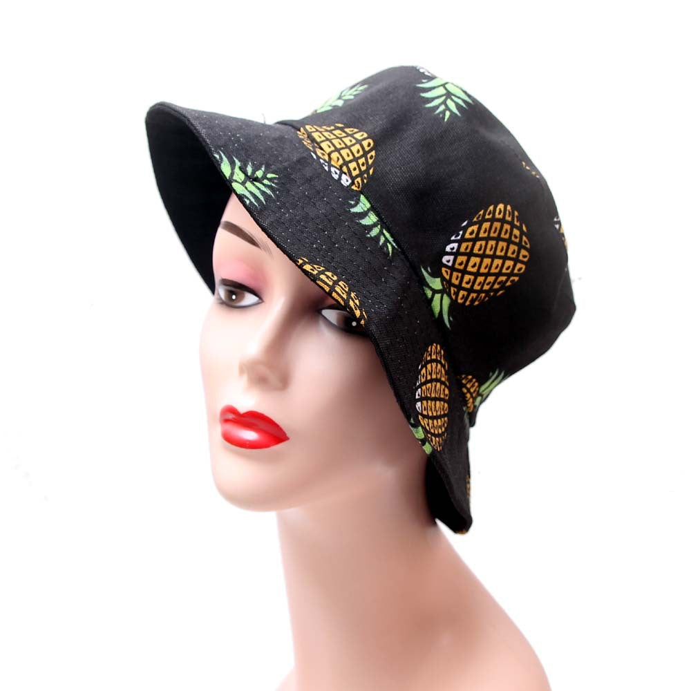 Wholesale Fruit Pineapple Reversible Bucket Hat