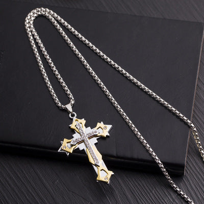 Wholesale Solid men's domineering axe vintage necklace