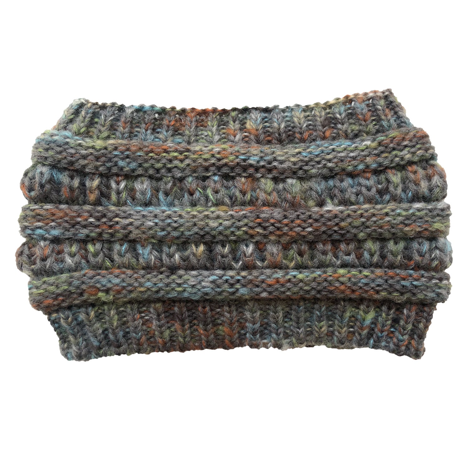 Wholesale 3pcs Plush wool knitted colorful ponytail headband pullover hat