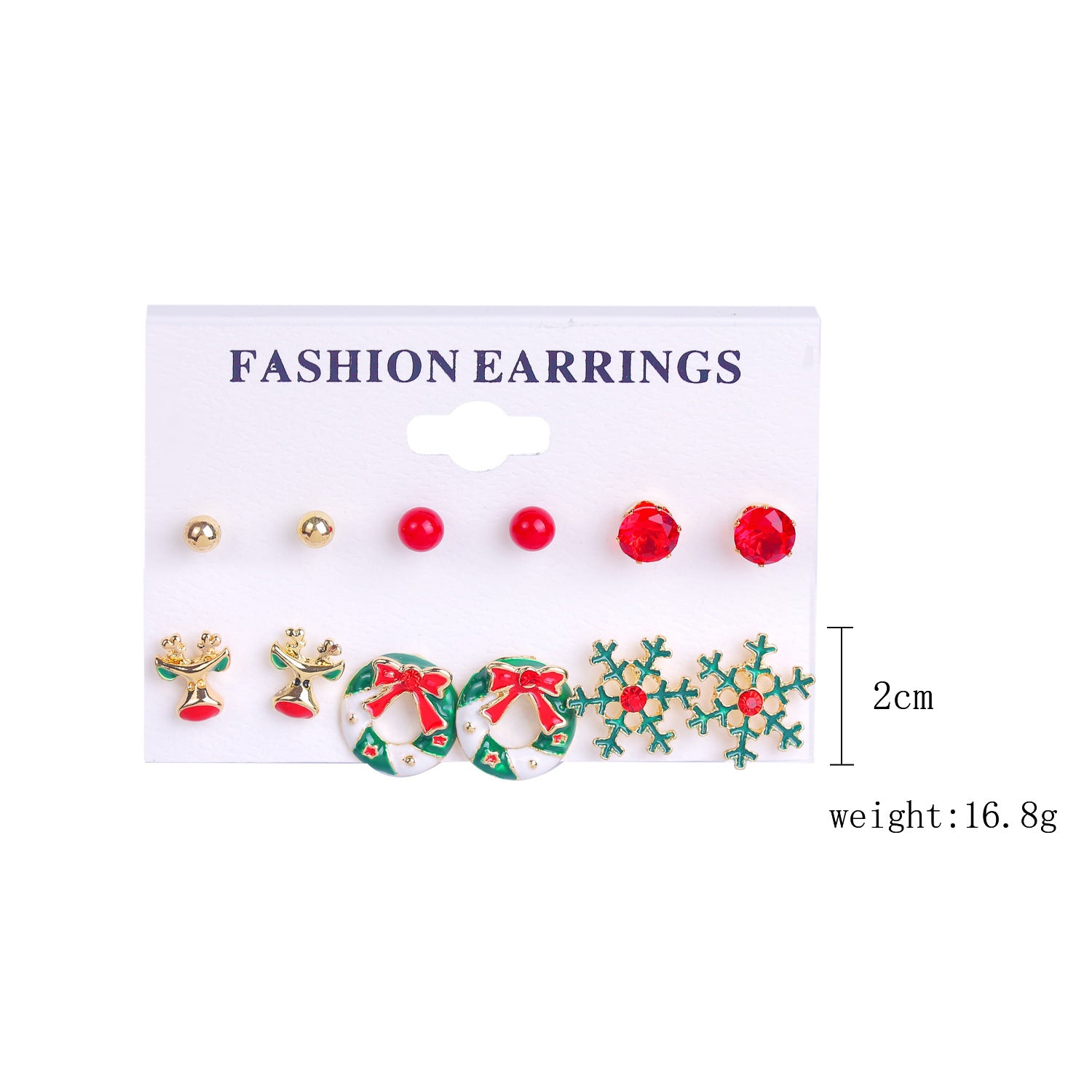 Wholesale Christmas Tree Snowflake Bell Earrings Earrings Set
