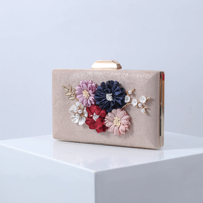 Wholesale Luxury Premium Design Flower Set Bead Handbag