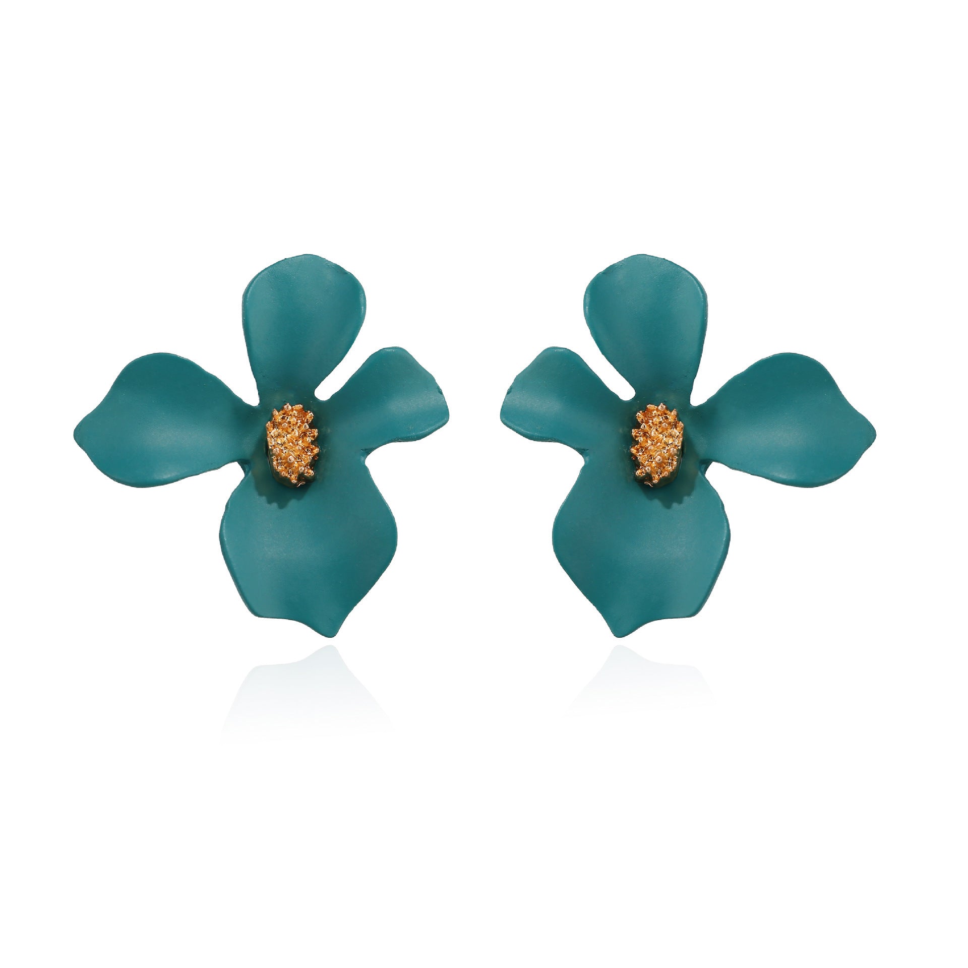 Wholesale Alloy Small Fresh Petals Earrings
