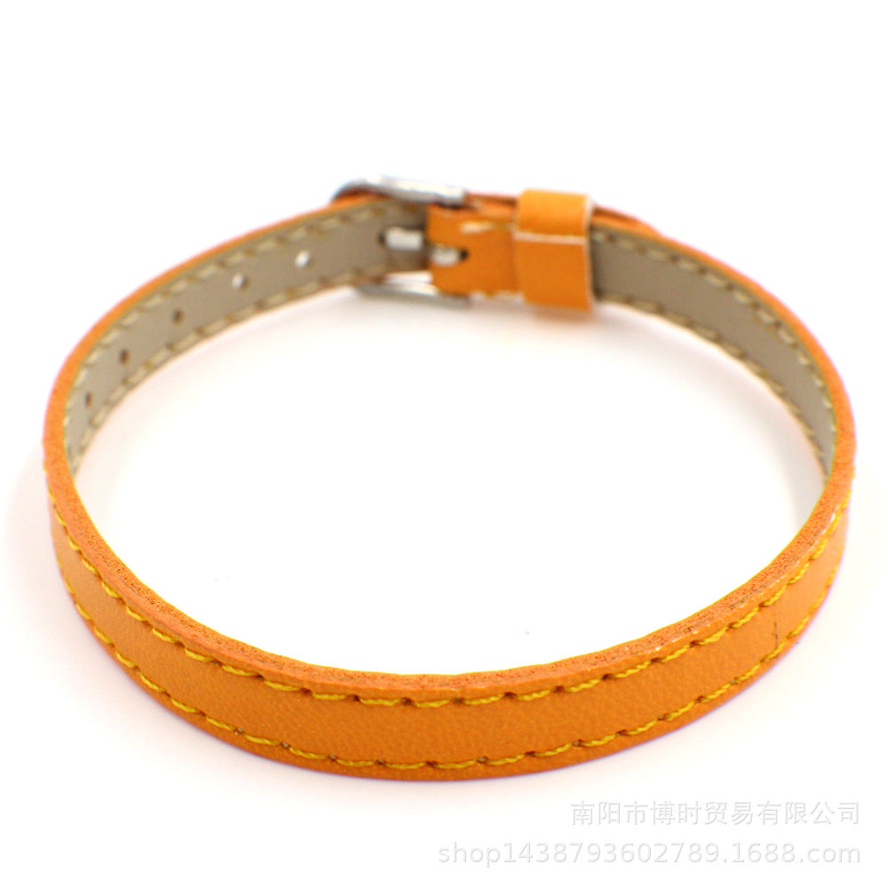 Wholesale  8mm imitation leather car line wrist strap