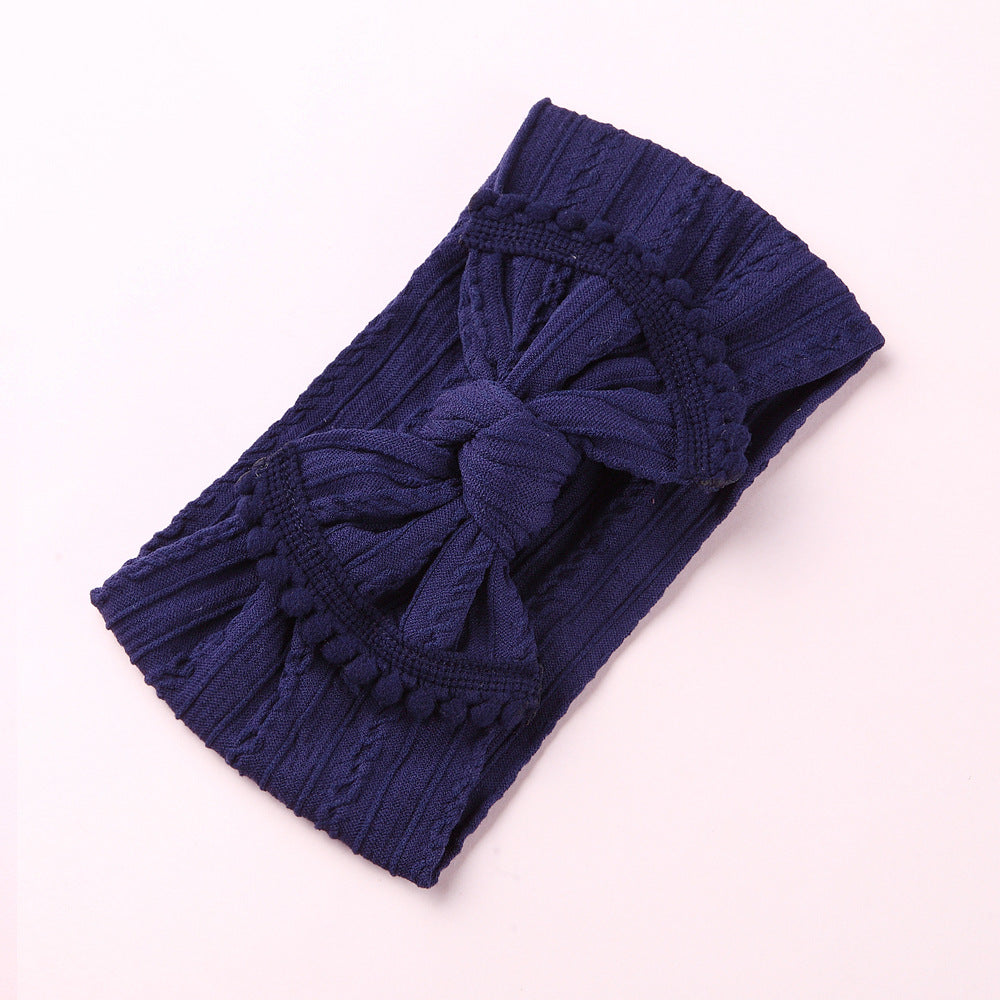 Wholesale Hair Ball Bow Nylon Children's Headbands