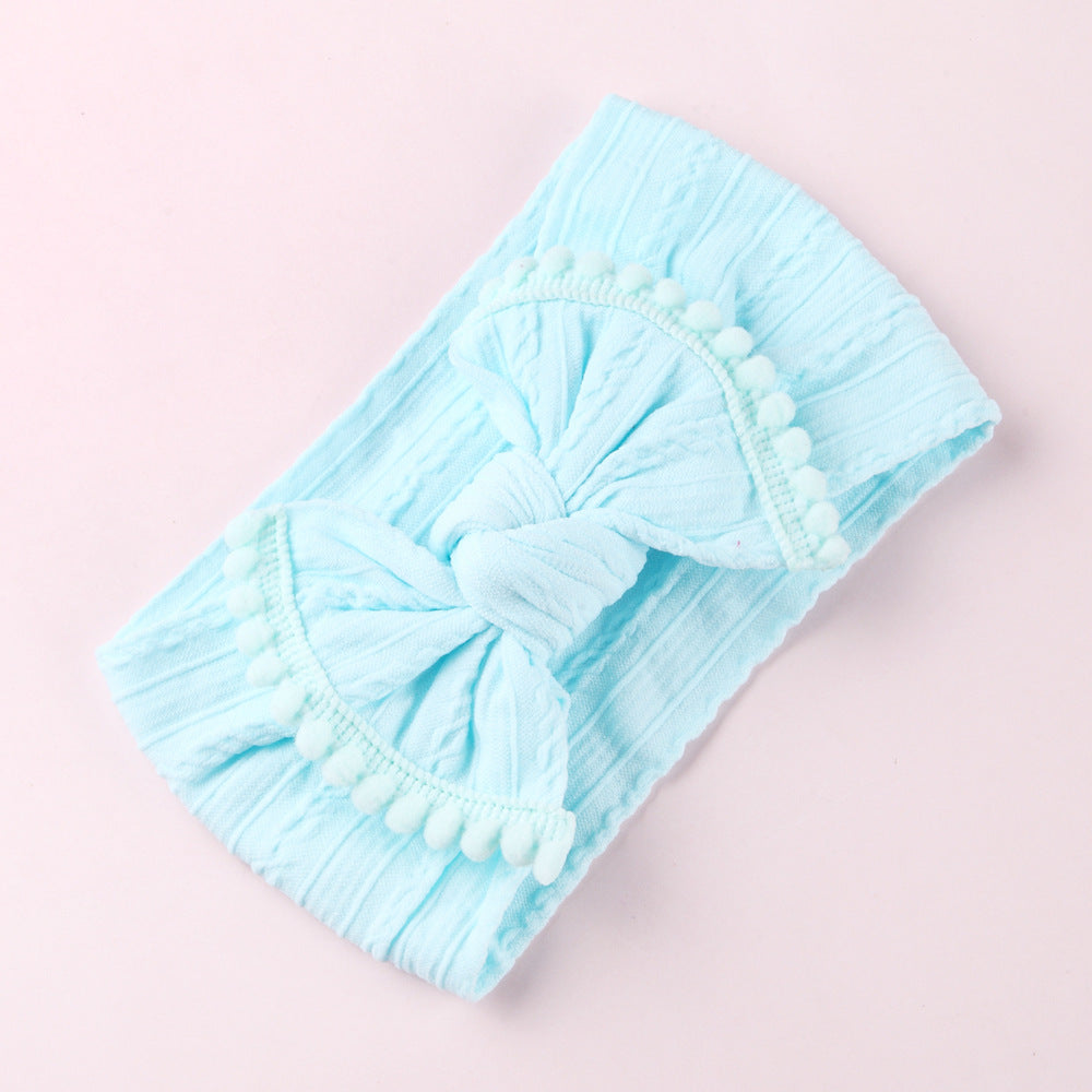 Wholesale Hair Ball Bow Nylon Children's Headbands
