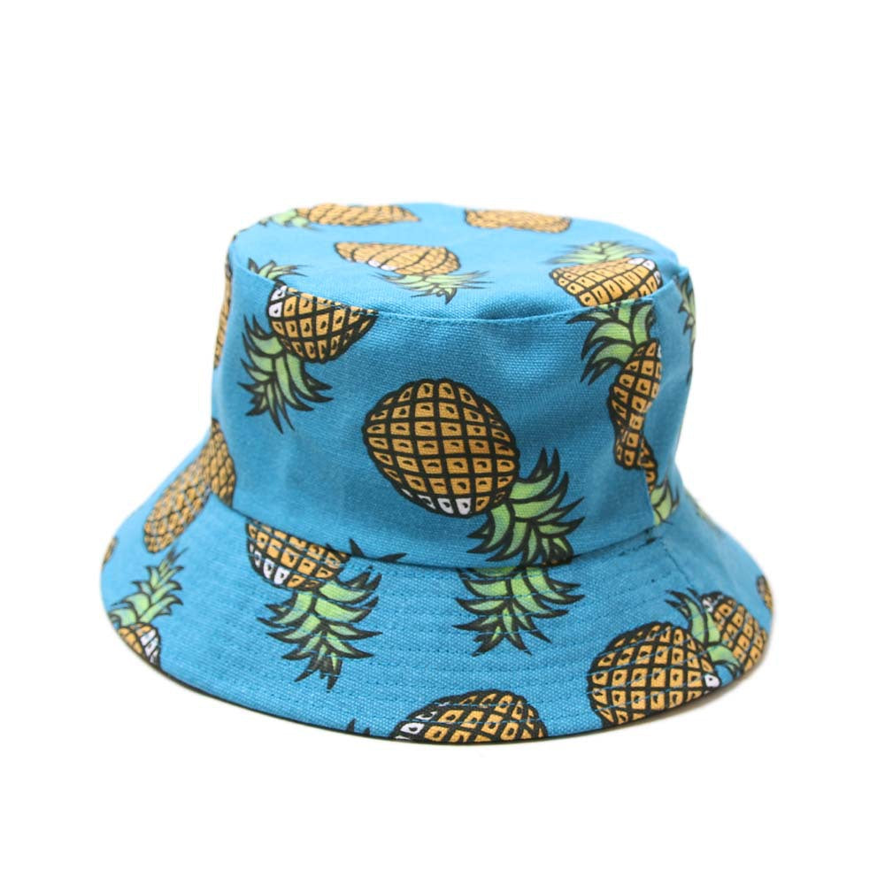 Wholesale Fruit Pineapple Reversible Bucket Hat