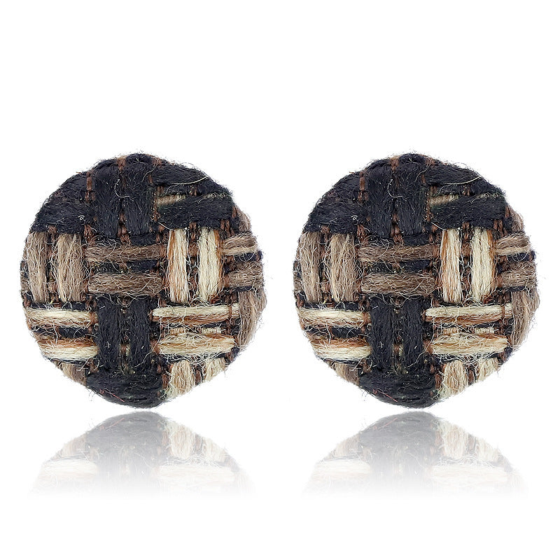 Wholesale Furball Earrings Leopard Print Stud Earrings