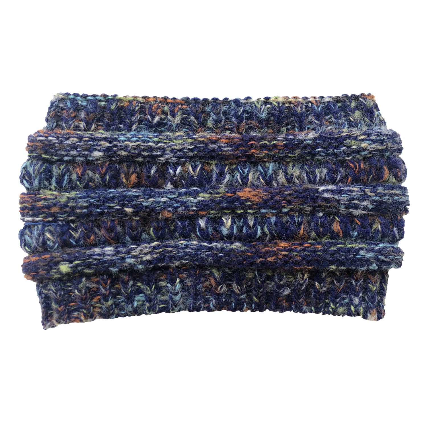 Wholesale Plush Wool Knitted Colorful Ponytail Headband Pullover Hat