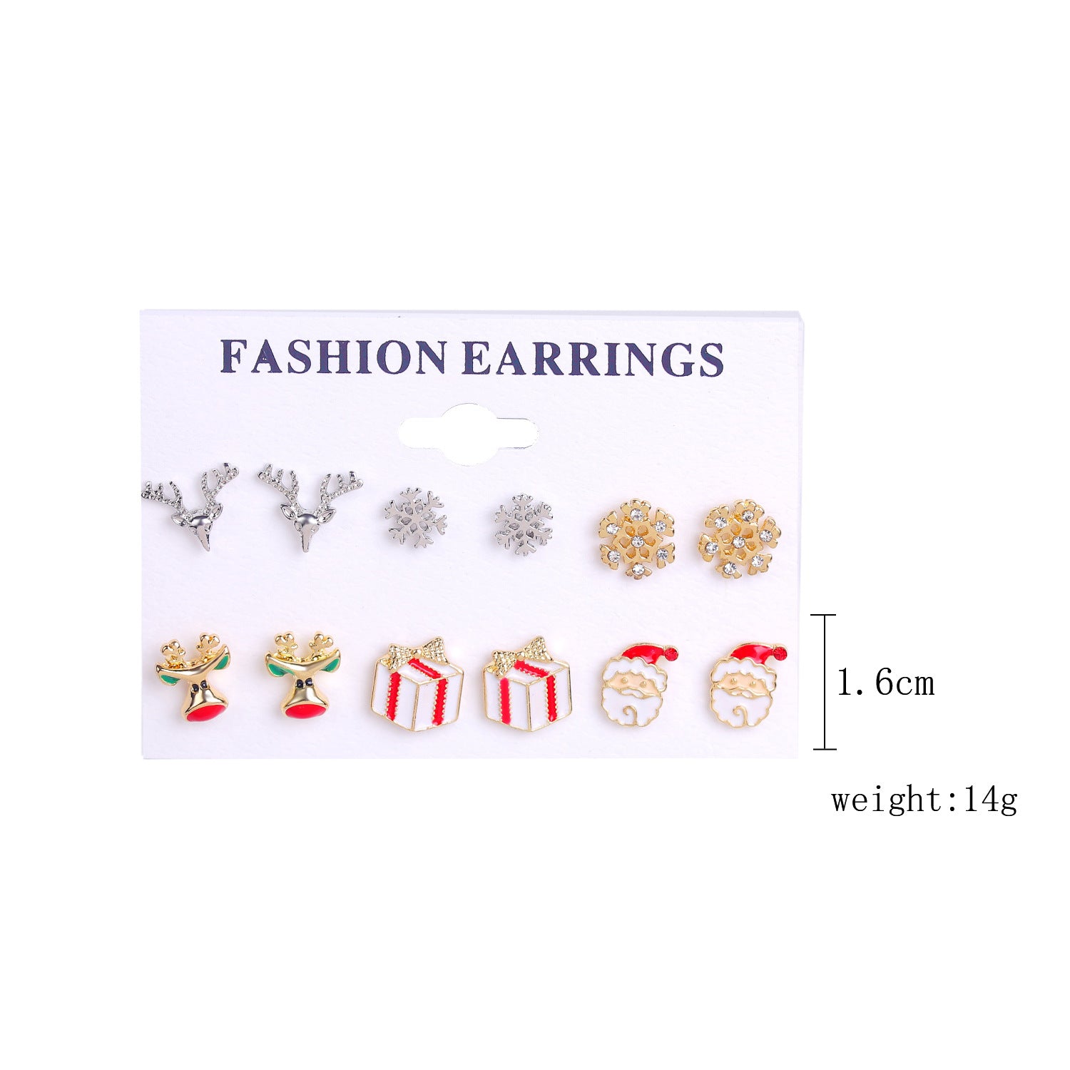 Wholesale Christmas Tree Snowflake Bell Earrings Earrings Set