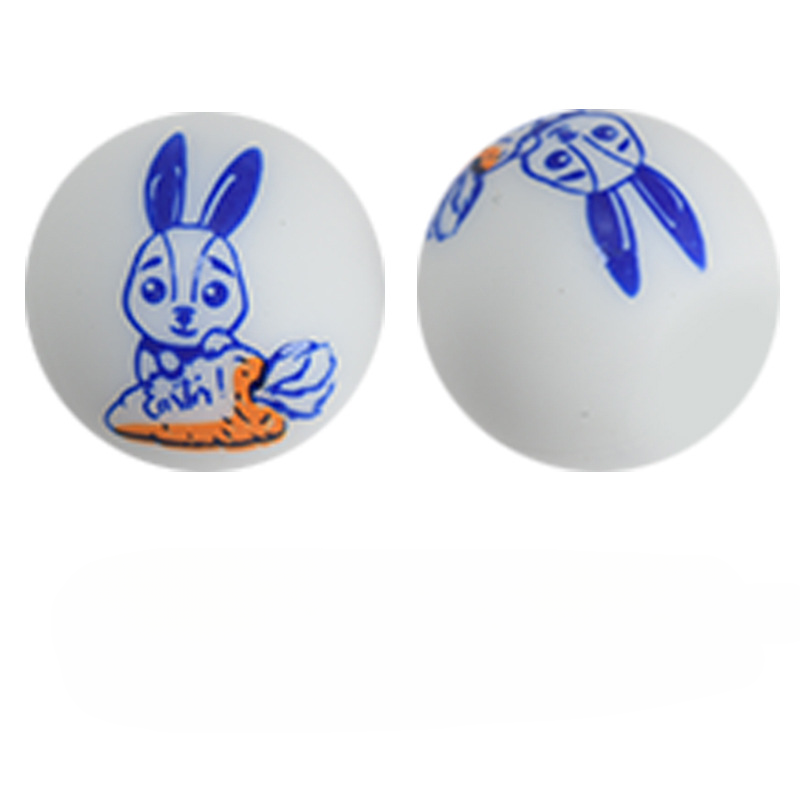 Cuentas de silicona de conejito de pascua de 50 piezas al por mayor