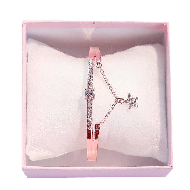 Wholesale Diamond Pentagram Bracelet