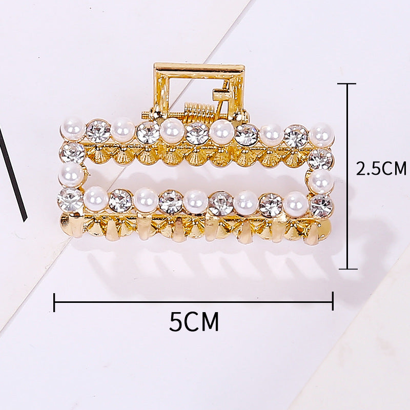 Wholesale New Rhinestone Pearl Metal Hairpin
