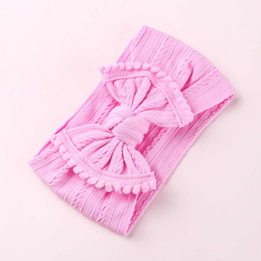 Wholesale Hair Ball Bow Nylon Children's Headbands