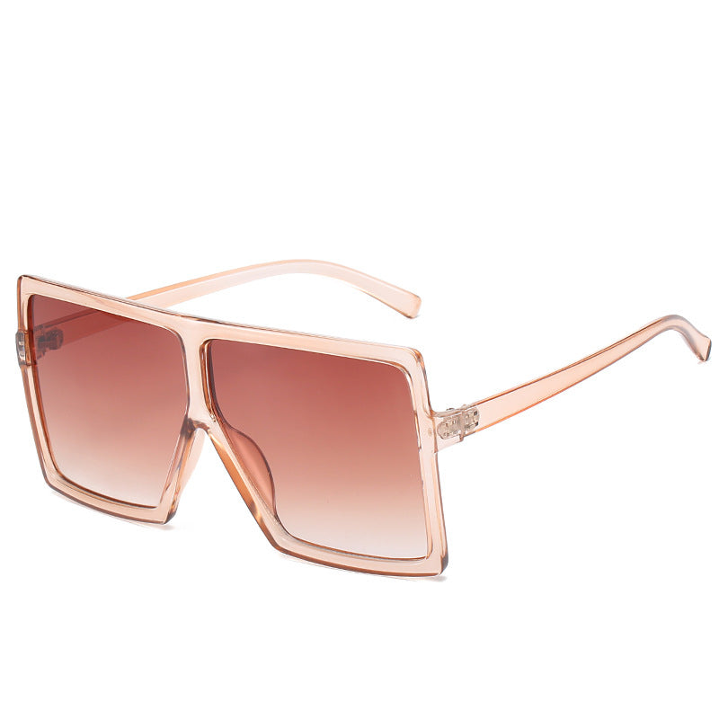 Wholesale Large Square Frame Fashionable Colorful Sunglasses
