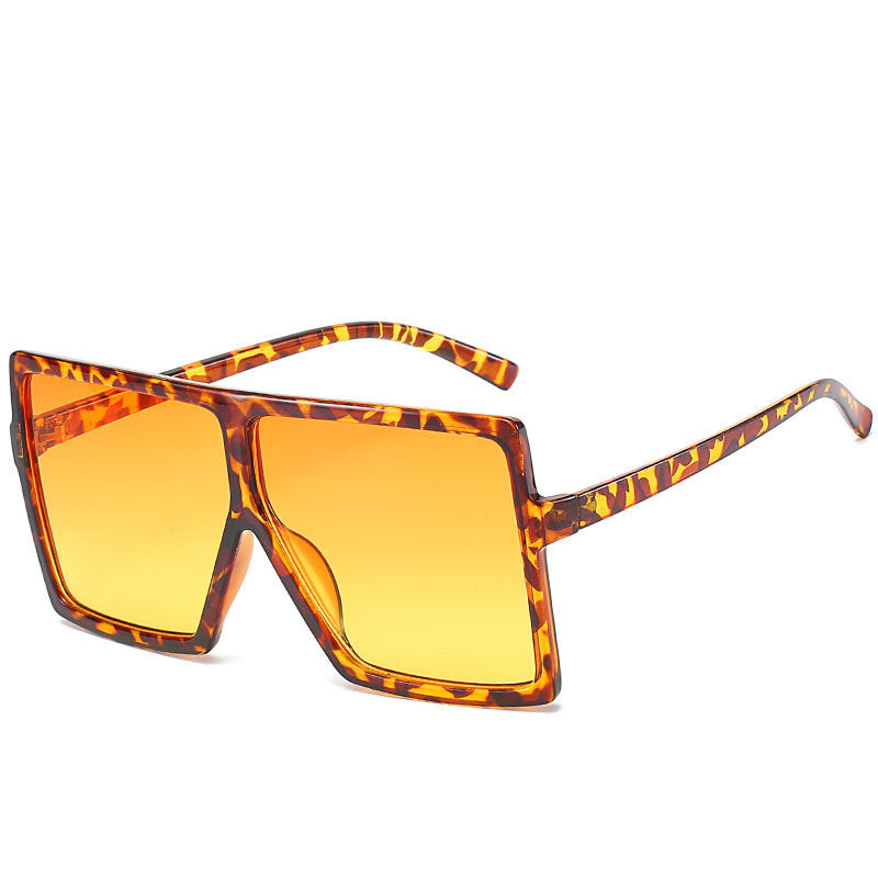 Wholesale Large Square Frame Fashionable Colorful Sunglasses