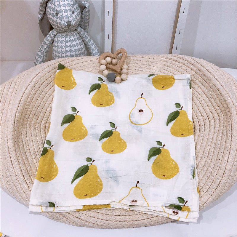 Wholesale baby 60*60 bamboo cotton gauze saliva towel