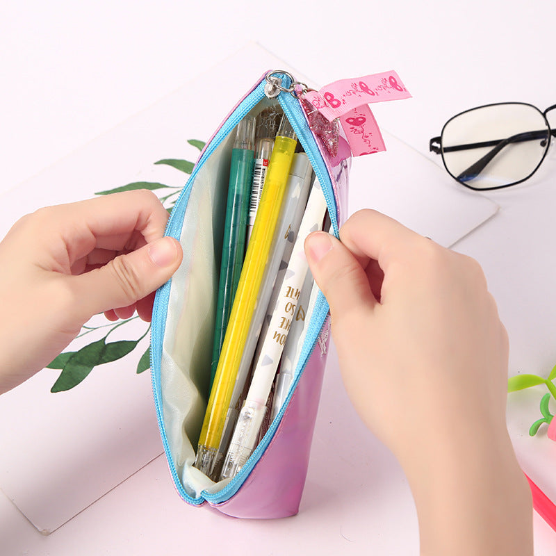 Wholesale Leather Portable Colorful Pencil Case