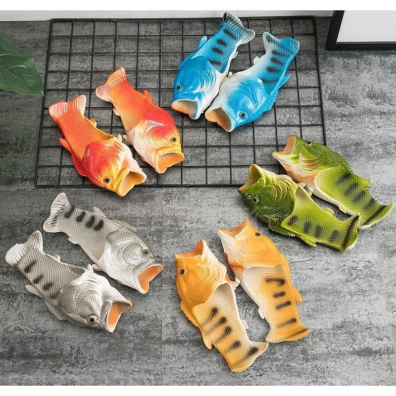 Wholesale Salted Fish Funny Fish Mouth Fish Shape Creative Slippers