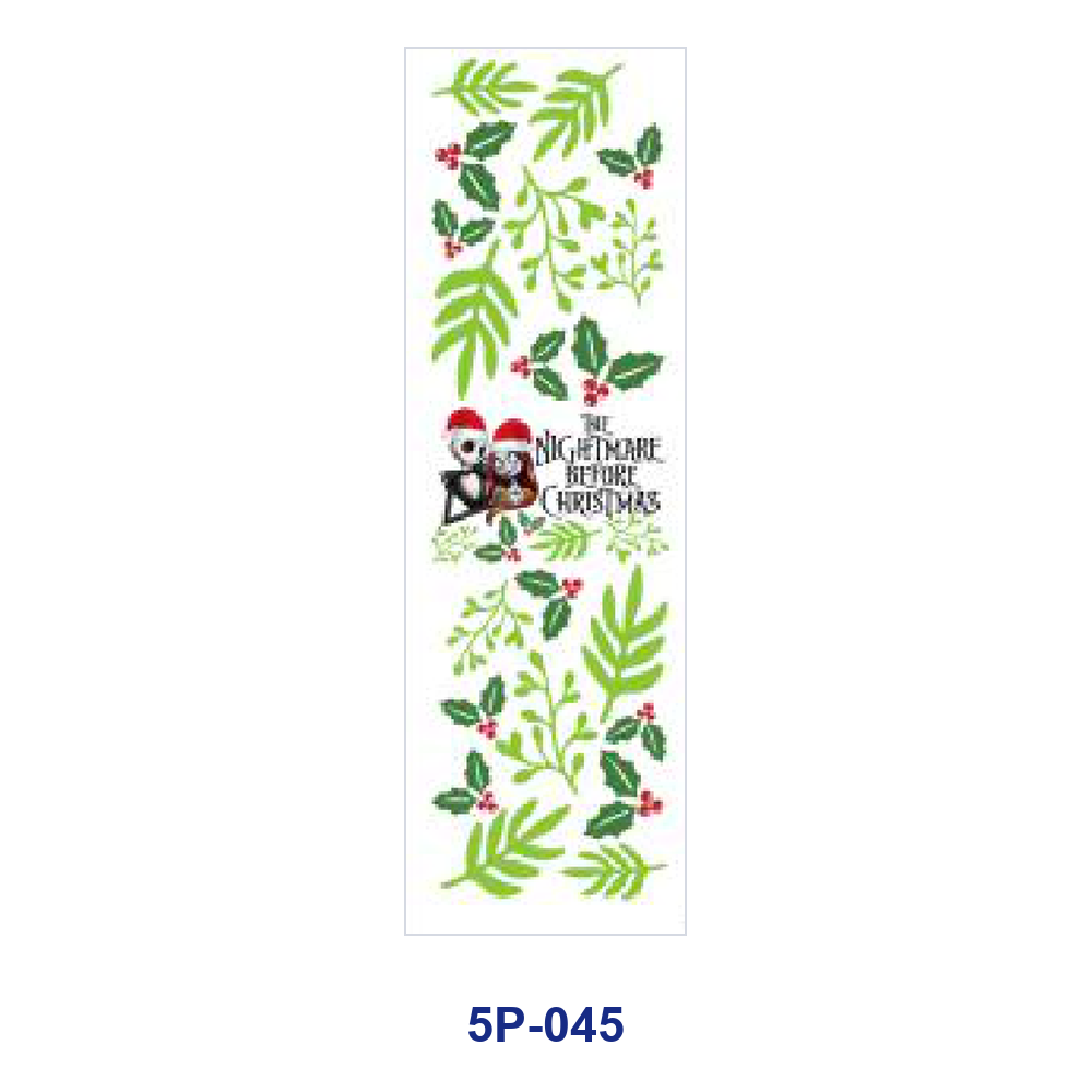 Wholesale 2/ 8/ 16pcs Winter Christmas Spooky Skeleton Snowflake Gift Element Print Pen and Bookmark Stickers UV DTF Wraps OLY Exclusive